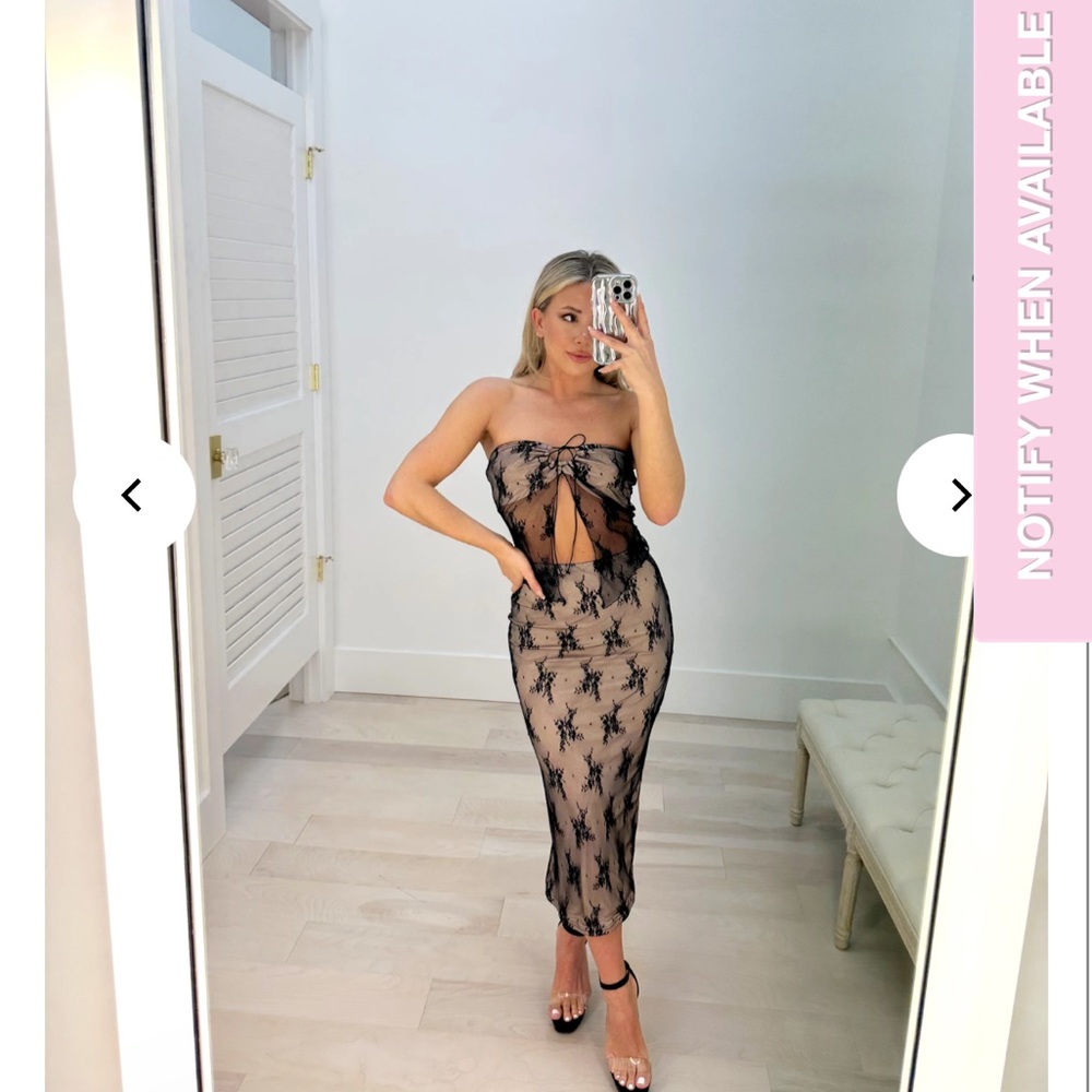 NWT Two piece, Black Lace, boutique set.